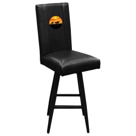 Swivel Bar Stool 2000 with Horses Sunset Logo Panel