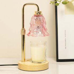 Candle Warmer Lamp with Timer, Adjustable Height and Dimmable, Birthday Christmas Gifts for Women, Mothers Day Gifts for Mom (Color: Pink-Tulip)