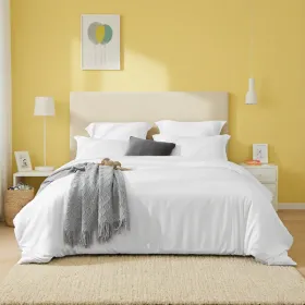 White & Pink Oversized Duvet Cover Set 3-piece Set Includes 1 Duvet Cover & 2 Pillowcases. Made Of Premium Breathable Polyester Fiber, Suitable F (Option: defaulttitle)